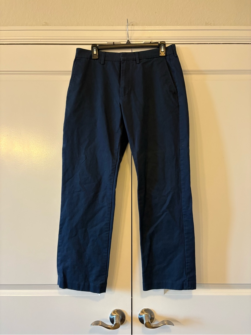 J. Crew Navy Straight-Leg Chinos